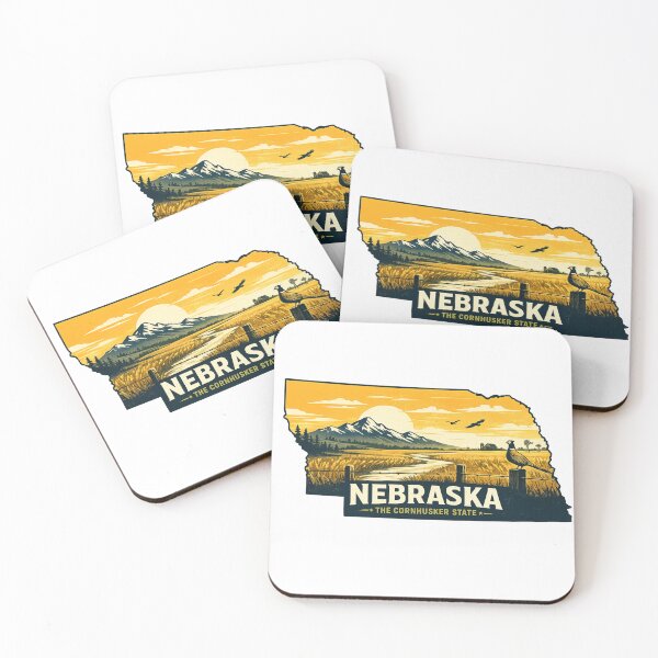 Item preview, Nebraska – The Cornhusker State design designed and sold by Thehatinthecat.