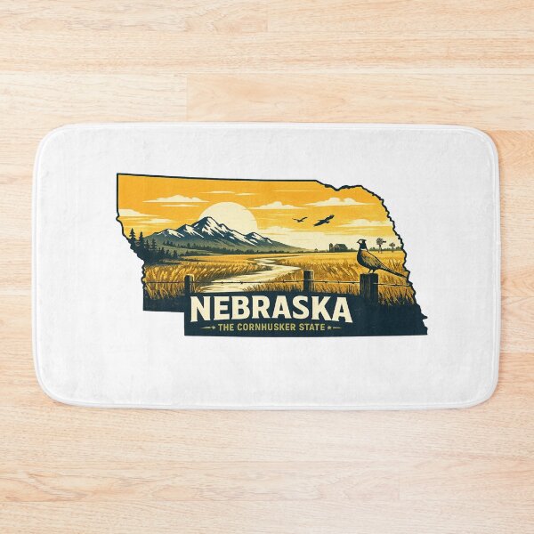 Item preview, Nebraska – The Cornhusker State design designed and sold by Thehatinthecat.
