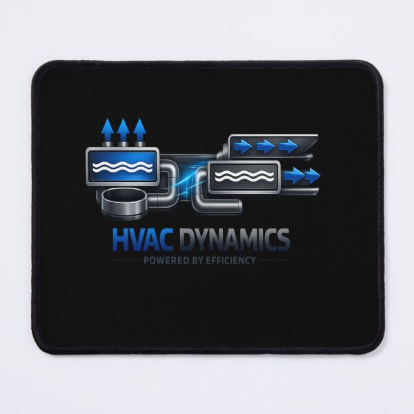 Item preview, HVAC Dynamics Shirt - Powered by Efficiency - Blue & Grey Engineering Design designed and sold by FrozenHeat97.