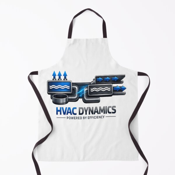 Item preview, HVAC Dynamics Shirt - Powered by Efficiency - Blue & Grey Engineering Design designed and sold by FrozenHeat97.
