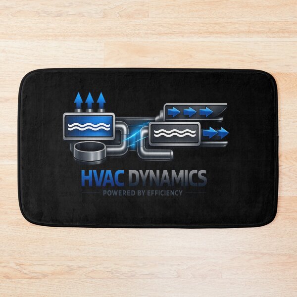Item preview, HVAC Dynamics Shirt - Powered by Efficiency - Blue & Grey Engineering Design designed and sold by FrozenHeat97.