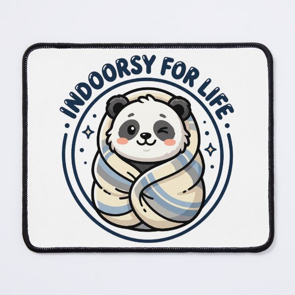 Item preview, Cute Indoorsy Panda Blanket Burrito - Kawaii Lazy Art designed and sold by fit-and-fine26.