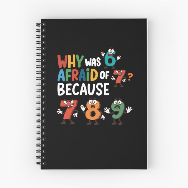 Item preview, Why Was 6 Afraid Of 7 Because 7 8 9 Funny Math Joke Number Pun designed and sold by MysticMirth.