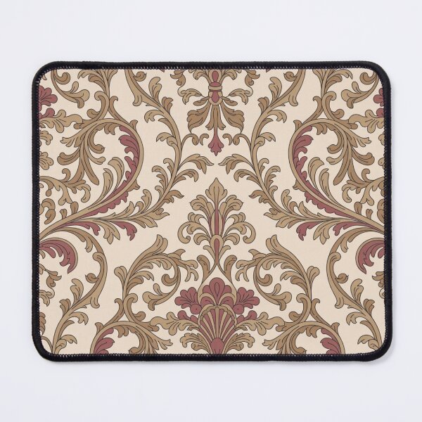 Item preview, Ornate Baroque Acanthus Scroll Pattern | Luxurious Maroon Gold Seamless Repeat designed and sold by Midnight Veil Designs.