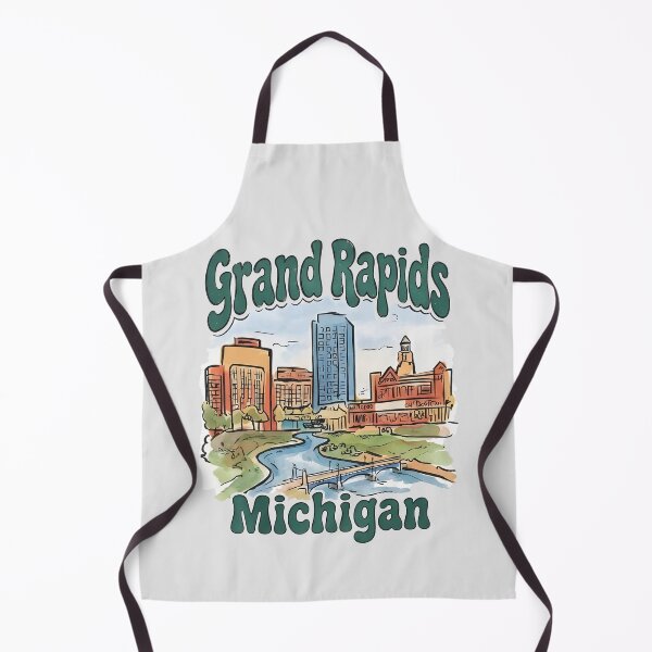 Item preview, Grand Rapids Michigan Cute Watercolor Skyline  designed and sold by MadeBySidney.