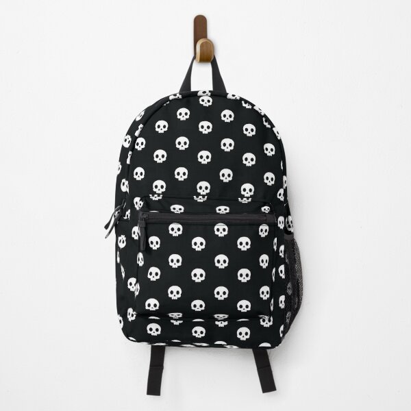Item preview, Cartoon Skull Diamond Pattern on Black Background designed and sold by Hallowed Artistry.