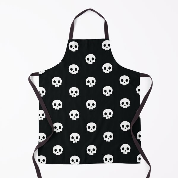 Item preview, Cartoon Skull Diamond Pattern on Black Background designed and sold by Hallowed Artistry.