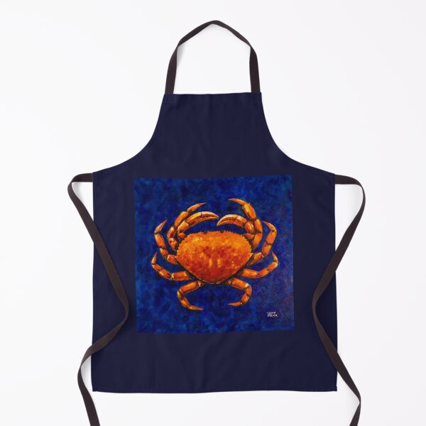 Item preview, Vibrant Dungeness Crab Impressionist Acrylic Painting designed and sold by madtide.