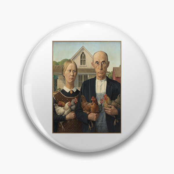 Item preview, American Gothic  Country Chickens designed and sold by TeeARTHY.