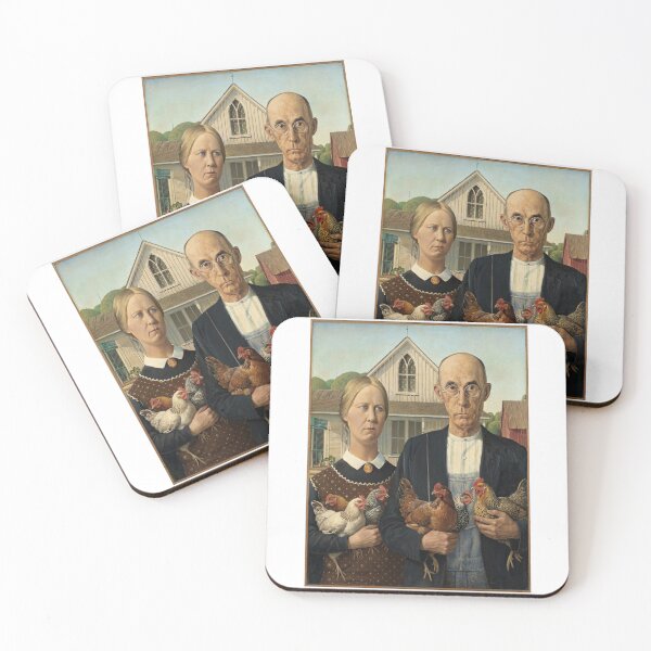 Item preview, American Gothic  Country Chickens designed and sold by TeeARTHY.