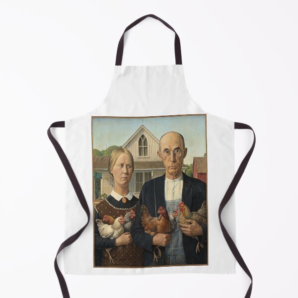 Item preview, American Gothic Country Chickens designed and sold by TeeARTHY.