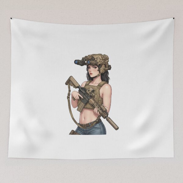 Item preview, Tactical NVG Girl - Night Operations Aesthetic designed and sold by RAWLIFEGRAPHIC.