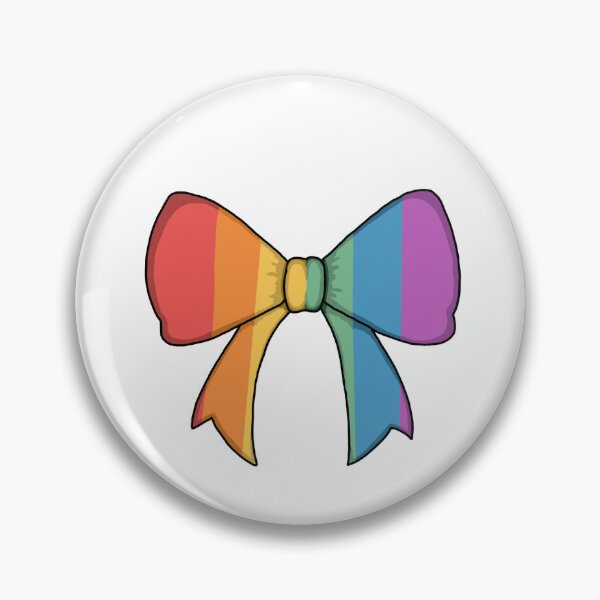 Item preview, Rainbow Pride Bow Sticker | Cute LGBTQ+ Subtle Ribbon Decal designed and sold by The Mood Market.