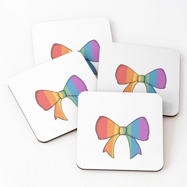 Item preview, Rainbow Pride Bow Sticker | Cute LGBTQ+ Subtle Ribbon Decal designed and sold by The Mood Market.