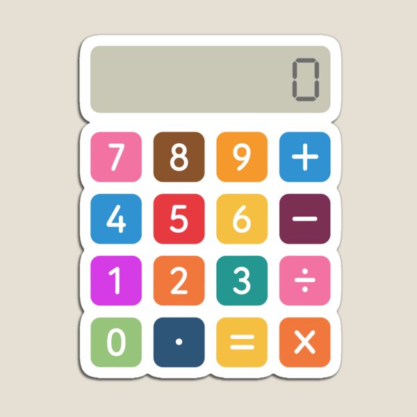 Item preview, Colorful Calculator Back To School Math Teacher Student Education designed and sold by MysticMirth.