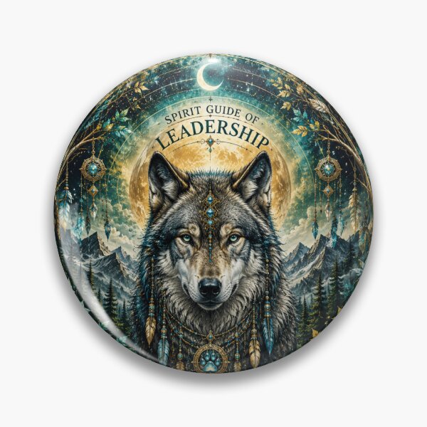 Item preview, Mystical Wolf Spirit Guide Leadership designed and sold by Trailora.