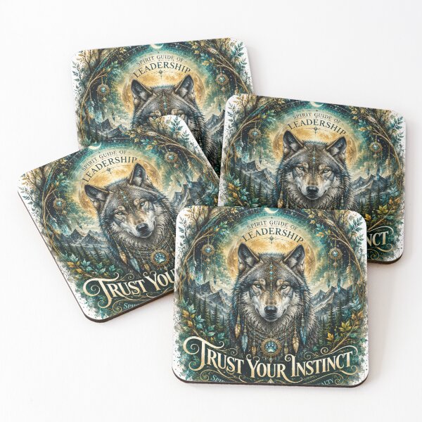 Item preview, Mystical Wolf Spirit Guide Leadership designed and sold by Trailora.