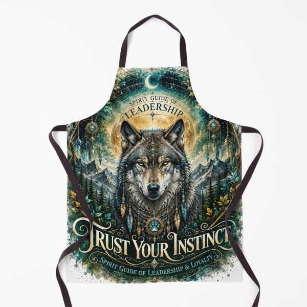 Item preview, Mystical Wolf Spirit Guide Leadership designed and sold by Trailora.
