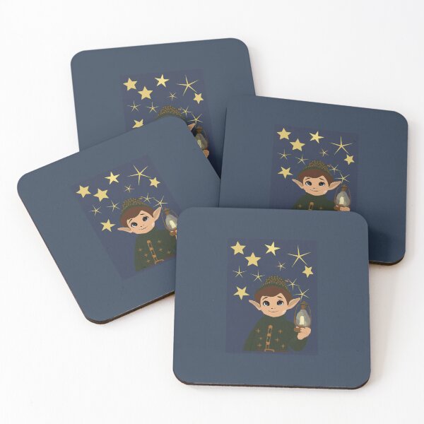 Item preview, Starry Christmas Elf with Lantern designed and sold by BayliloArtist.