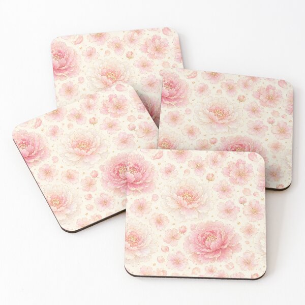 Item preview, Korean Crystal Peony Cherry Blossom Watercolor Pattern designed and sold by lita-lilith.
