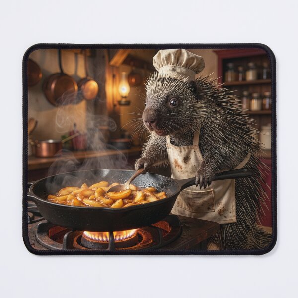 Item preview, Porcupine Chef Whips Up Apple Delight designed and sold by Tridentulus.