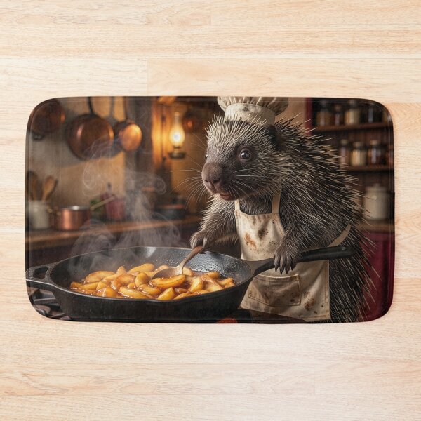 Item preview, Porcupine Chef Whips Up Apple Delight designed and sold by Tridentulus.