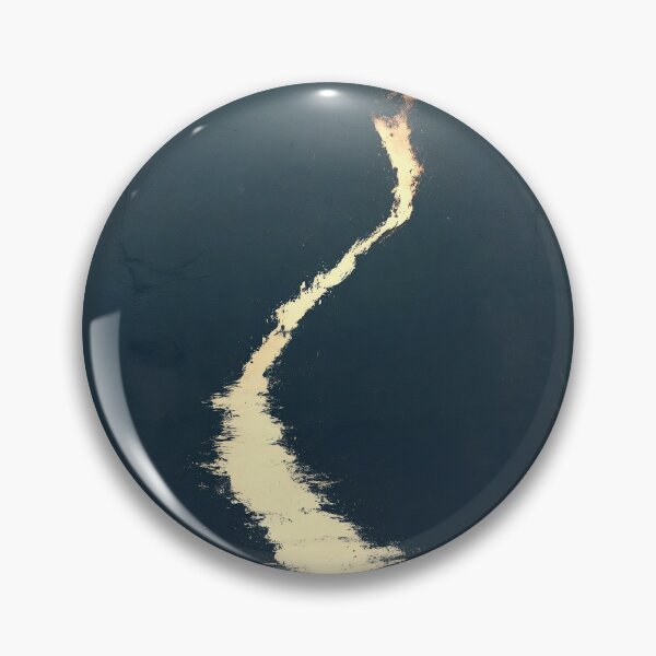 Item preview, Golden Flame Brushstroke on Charcoal Abstract Art designed and sold by SlowRegardArt.