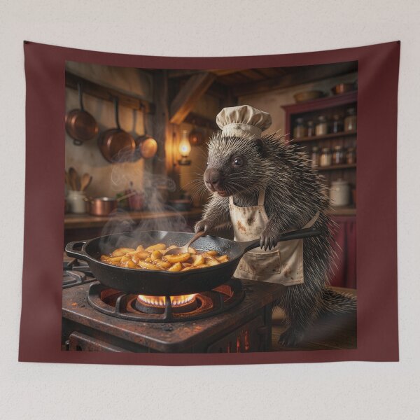 Item preview, Porcupine Chef Whips Up Apple Delight designed and sold by Tridentulus.