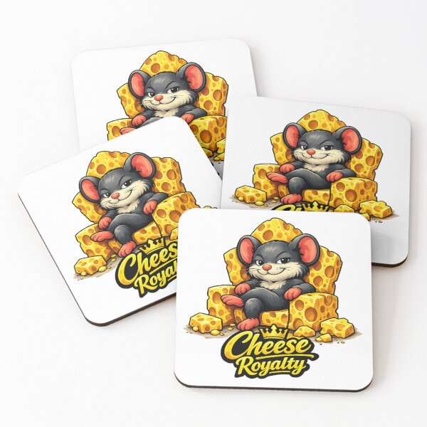 Item preview, Cheese Royalty – Confident Mouse on the Throne of Swiss Cheese designed and sold by UkrainianSpain.