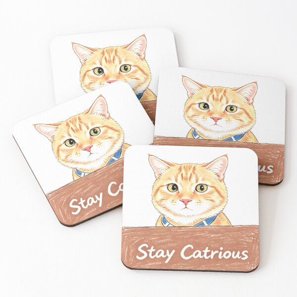 Item preview, Stay Catrious Cute Cat Expression designed and sold by UniFound.