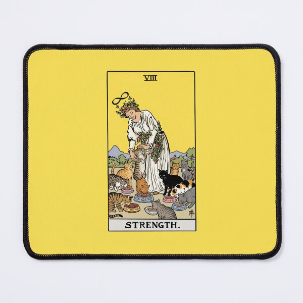 Item preview, Strength Tarot Card cat lady designed and sold by TeeARTHY.