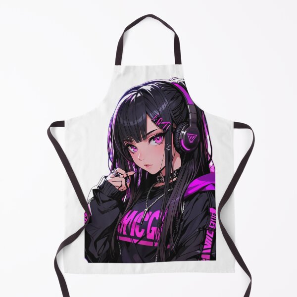 Item preview, Kawaii Goth Anime Girl Headset Design designed and sold by AnimDream .