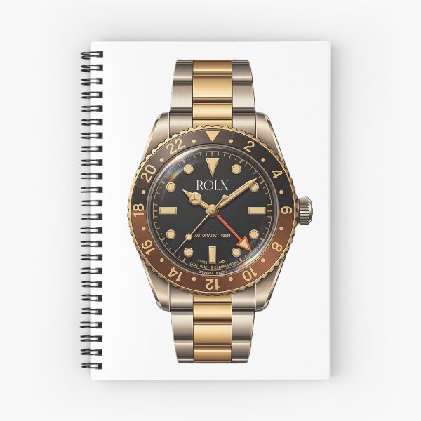 Item preview, ROLX Dual‑Tone GMT Automatic Watch – Luxury Horology Art Print designed and sold by WhisperFrame.