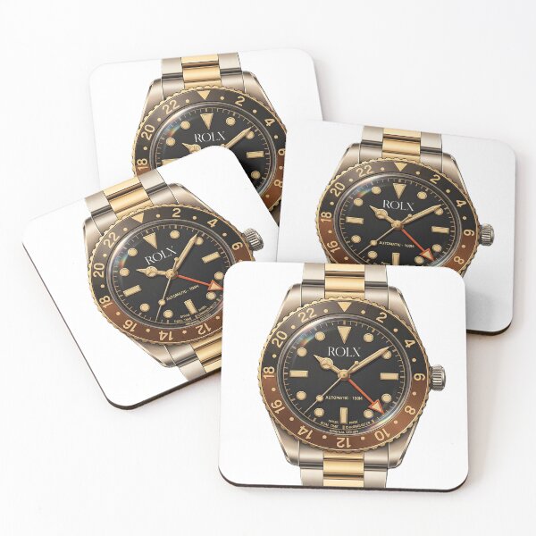 Item preview, ROLX Dual‑Tone GMT Automatic Watch – Luxury Horology Art Print designed and sold by WhisperFrame.