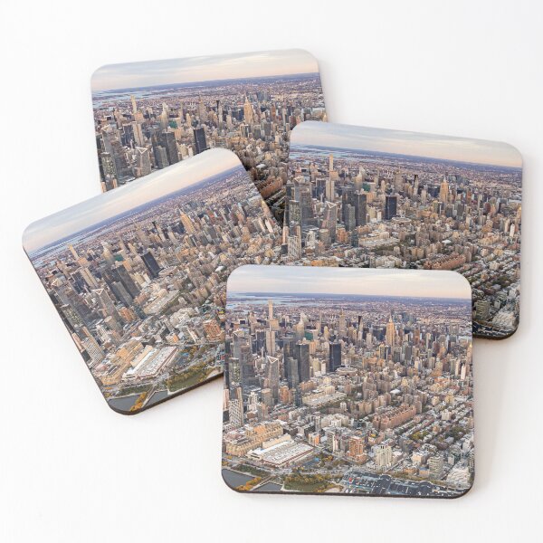 Item preview, Midtown Manhattan Aerial at Sunset designed and sold by SchelzHorizons.