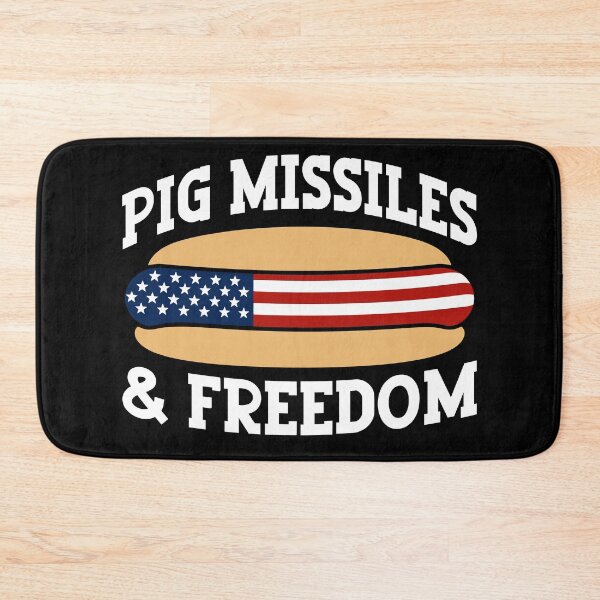 Item preview, Pig Missiles and Freedom 4th of July Patriotic Hotdog designed and sold by gunaone-design.