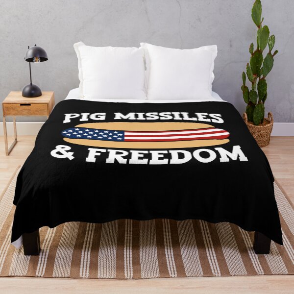 Item preview, Pig Missiles and Freedom 4th of July Patriotic Hotdog designed and sold by gunaone-design.