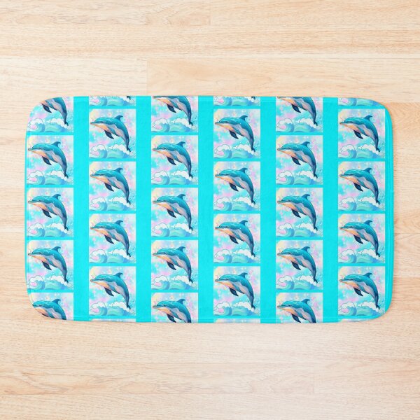 Item preview, dolphin holographic ocean summer designed and sold by coolcreativeco.