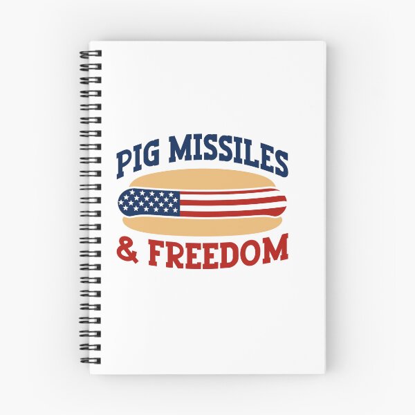 Item preview, Barbacoa patriótica de Pig Missiles Freedom para el 4 de julio designed and sold by gunaone-design.