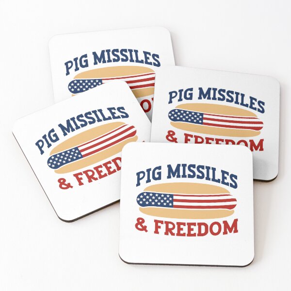Item preview, Pig Missiles Freedom 4th Of July Patriotic BBQ designed and sold by gunaone-design.