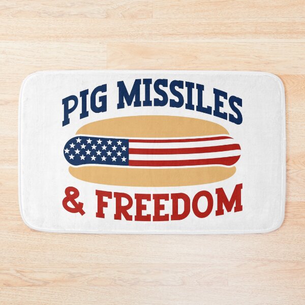 Item preview, Pig Missiles Freedom 4th Of July Patriotic BBQ designed and sold by gunaone-design.