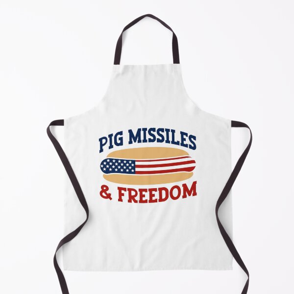 Item preview, Pig Missiles Freedom 4th Of July Patriotic BBQ designed and sold by gunaone-design.