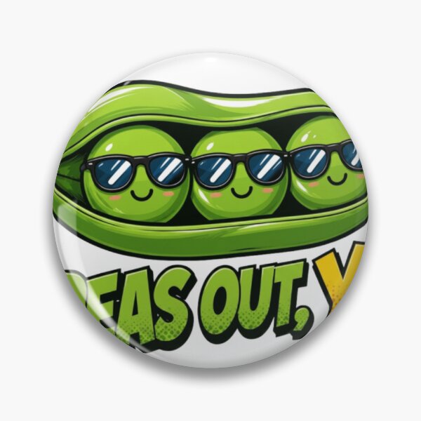 Item preview, Cool Peas Out Yo Cute Cartoon Design designed and sold by Nano-Threads.