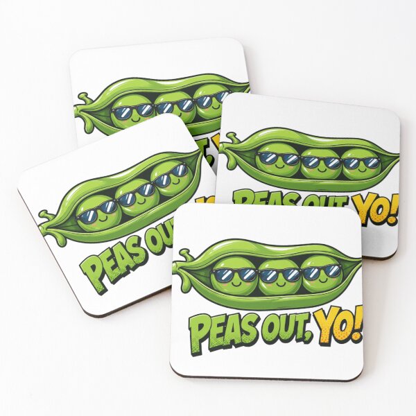 Item preview, Cool Peas Out Yo Cute Cartoon Design designed and sold by Nano-Threads.
