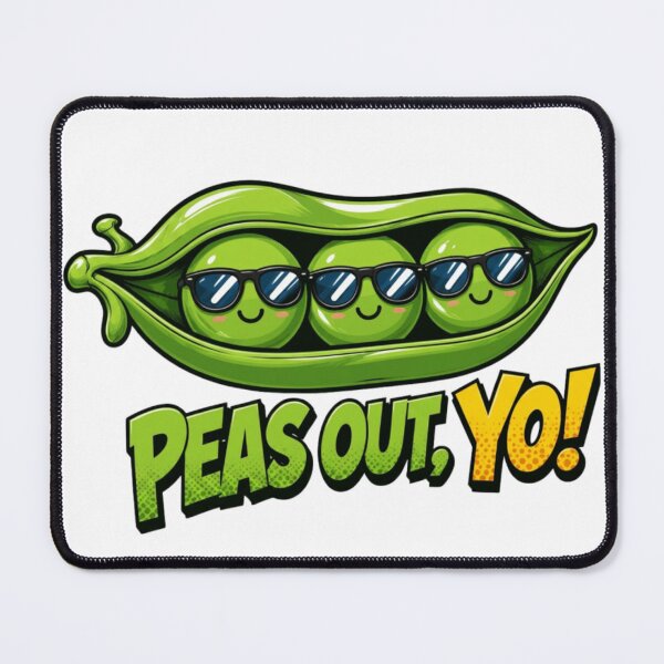 Item preview, Cool Peas Out Yo Cute Cartoon Design designed and sold by Nano-Threads.