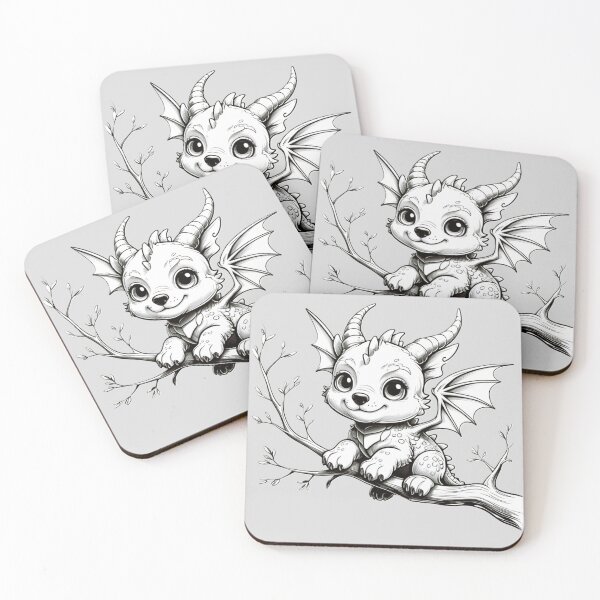 Item preview, Happy dragon on a branch 3 designed and sold by Universe-of-Merch.