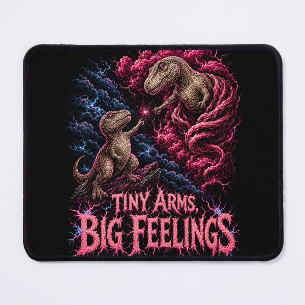 Item preview, Tiny Arms Big Feelings Dinosaur Romance designed and sold by FocusedPatterns.