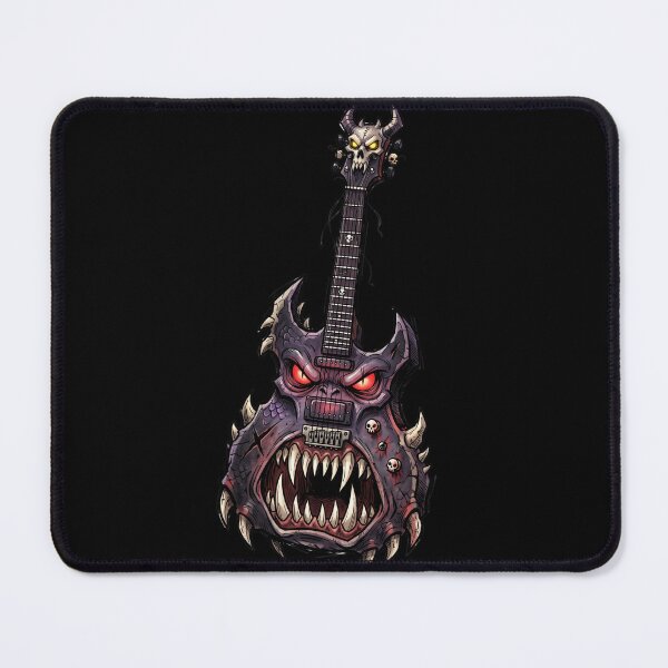 Item preview, Purple Monster Guitar Fangs — Creepy Rock Dark Art designed and sold by David Mateo ArtWorks.