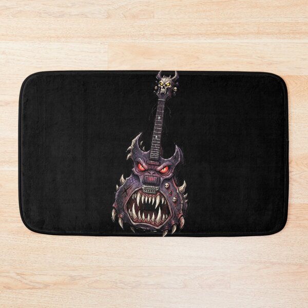 Item preview, Purple Monster Guitar Fangs — Creepy Rock Dark Art designed and sold by David Mateo ArtWorks.