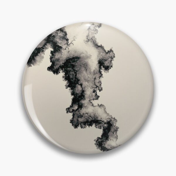 Item preview, Organic Ink Wash Smoke Abstract on Beige Minimalist Art designed and sold by SlowRegardArt.